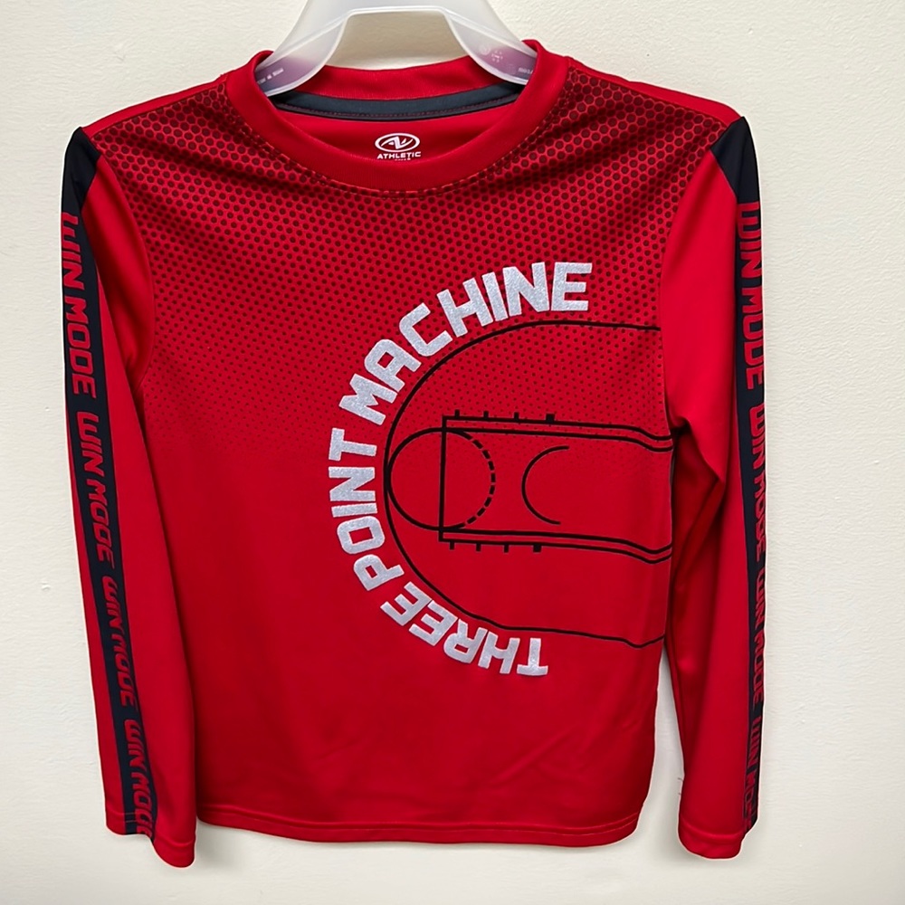 Boys size Medium 8 athletic works dri fot basketball tee - Picture 1 of 1